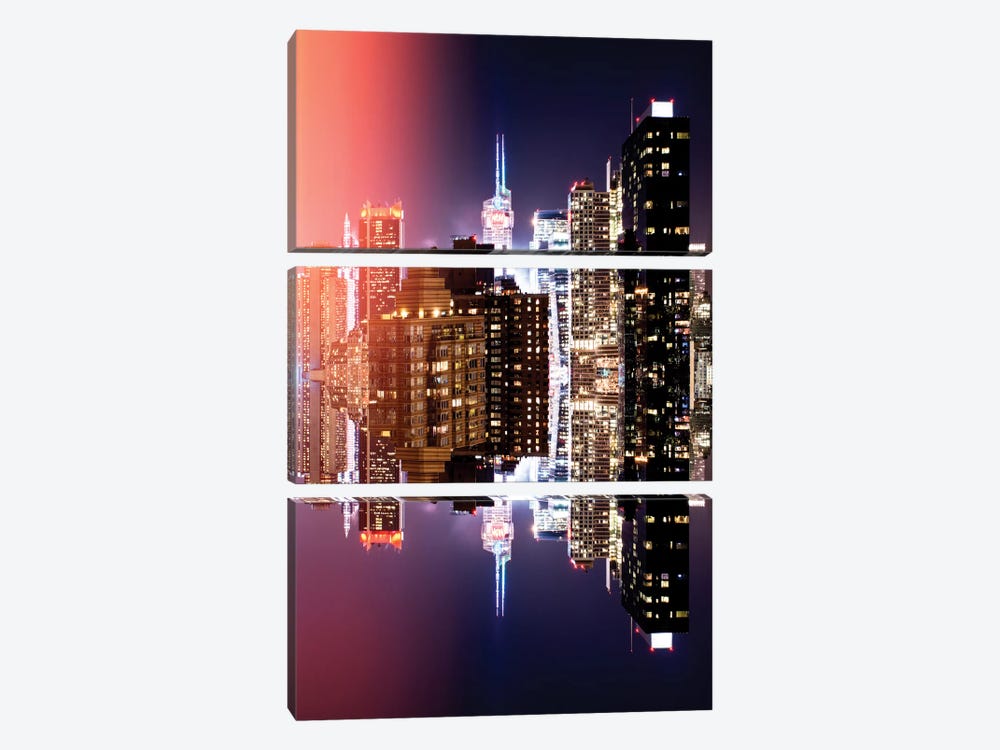 Manhattan Buildings by Philippe Hugonnard 3-piece Canvas Print
