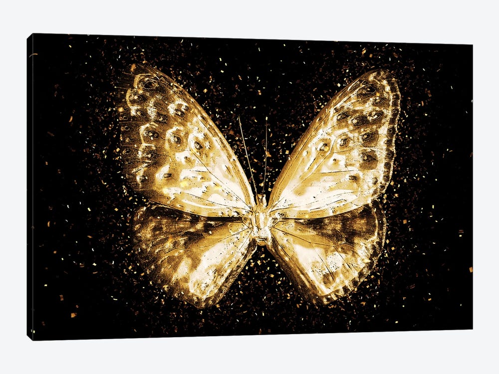 Golden - Butterfly I by Philippe Hugonnard 1-piece Canvas Art Print