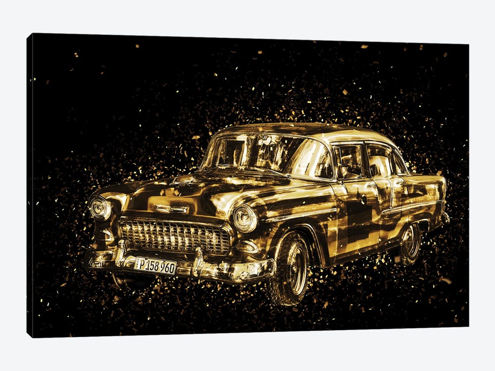 Golden - Classic Car by Philippe Hugonnard 1-piece Canvas Art Print