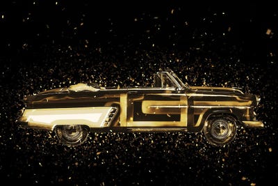 Golden - Vintage Car by Philippe Hugonnard canvas print