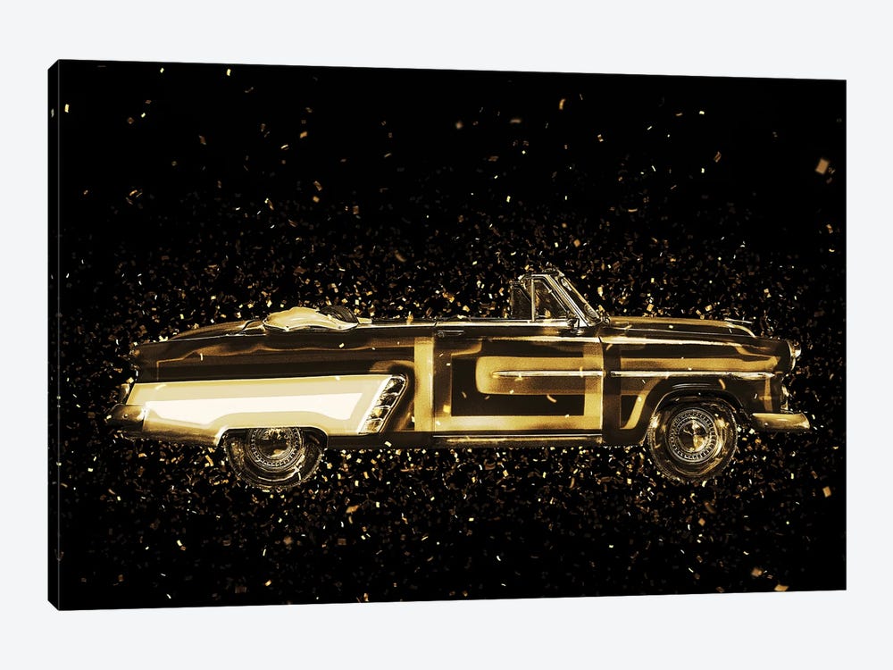 Golden - Vintage Car by Philippe Hugonnard 1-piece Canvas Art Print