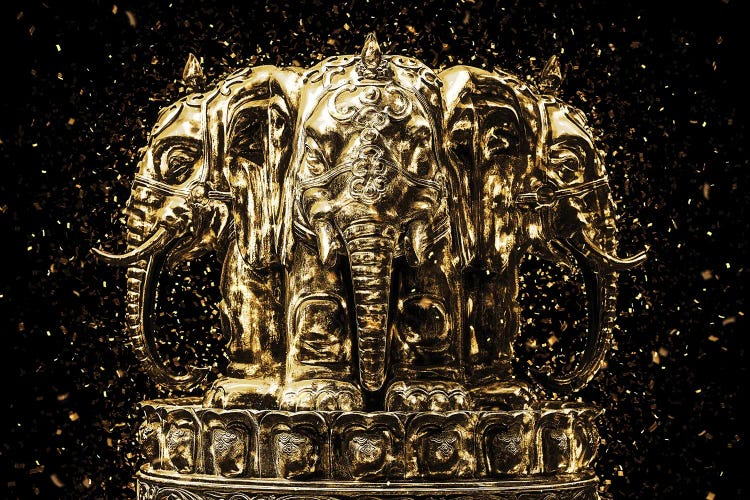 Golden - Elephants Buddha