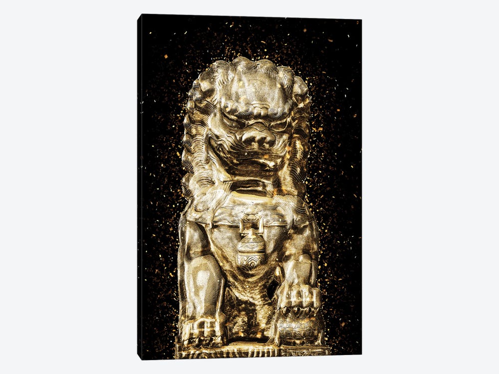 Golden - Buddha Lion by Philippe Hugonnard 1-piece Art Print