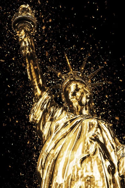 Statue Of Liberty: Golden - Liberty by Philippe Hugonnard