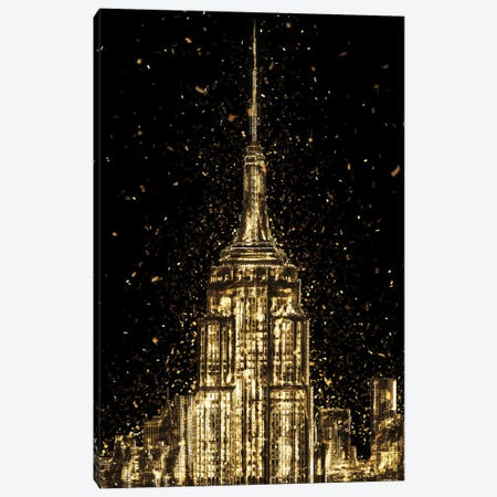 Golden - The Empire State Building Canvas Print #PHD2020} by Philippe Hugonnard Canvas Print