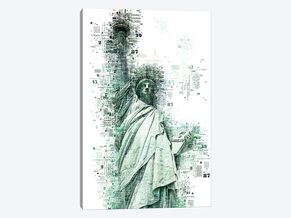 Numbers Collection - New York Liberty by Philippe Hugonnard 1-piece Canvas Art