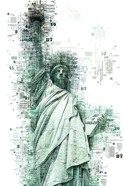 Statue Of Liberty: Numbers Collection - New York Liberty by Philippe Hugonnard