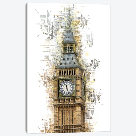 Numbers Collection - London Big Ben Canvas Print #PHD2023} by Philippe Hugonnard Canvas Print