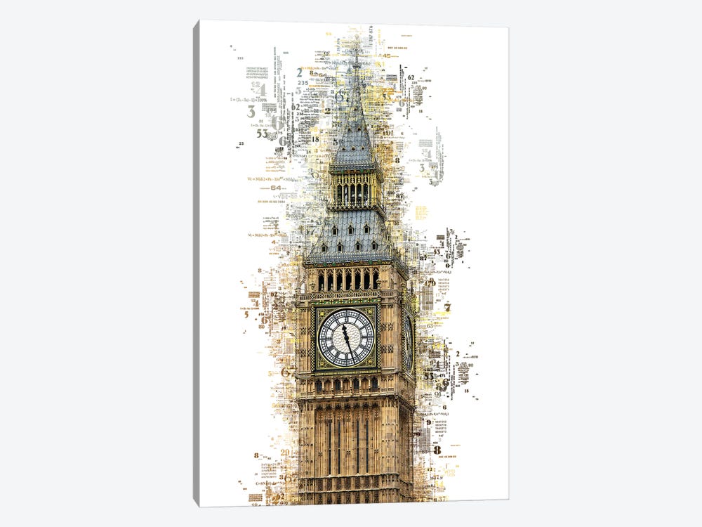 Numbers Collection - London Big Ben by Philippe Hugonnard 1-piece Art Print
