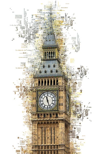 Big Ben: Numbers Collection - London Big Ben by Philippe Hugonnard