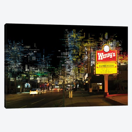Numbers Collection - Los Angeles Sunset Canvas Print #PHD2024} by Philippe Hugonnard Canvas Wall Art