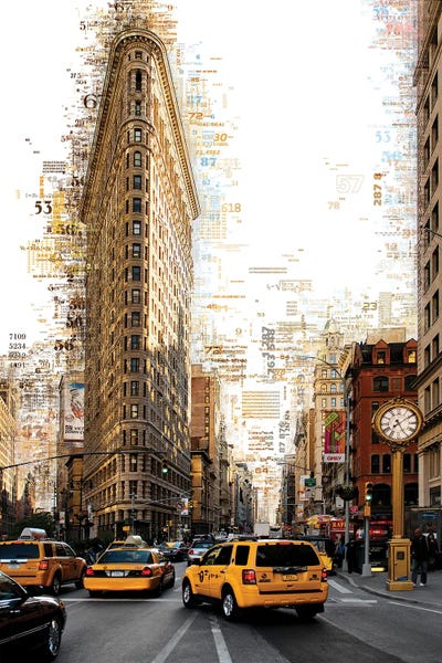 Flatiron Building: Numbers Collection - Manhattan Flatiron by Philippe Hugonnard