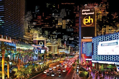 Numbers Collection - Vegas Strip by Philippe Hugonnard art print