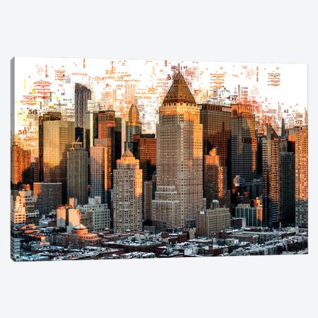 Numbers Collection - New York Builldings Canvas Print #PHD2029} by Philippe Hugonnard Canvas Print