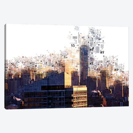 Numbers Collection - Ny Skyscrapers Canvas Print #PHD2031} by Philippe Hugonnard Canvas Wall Art