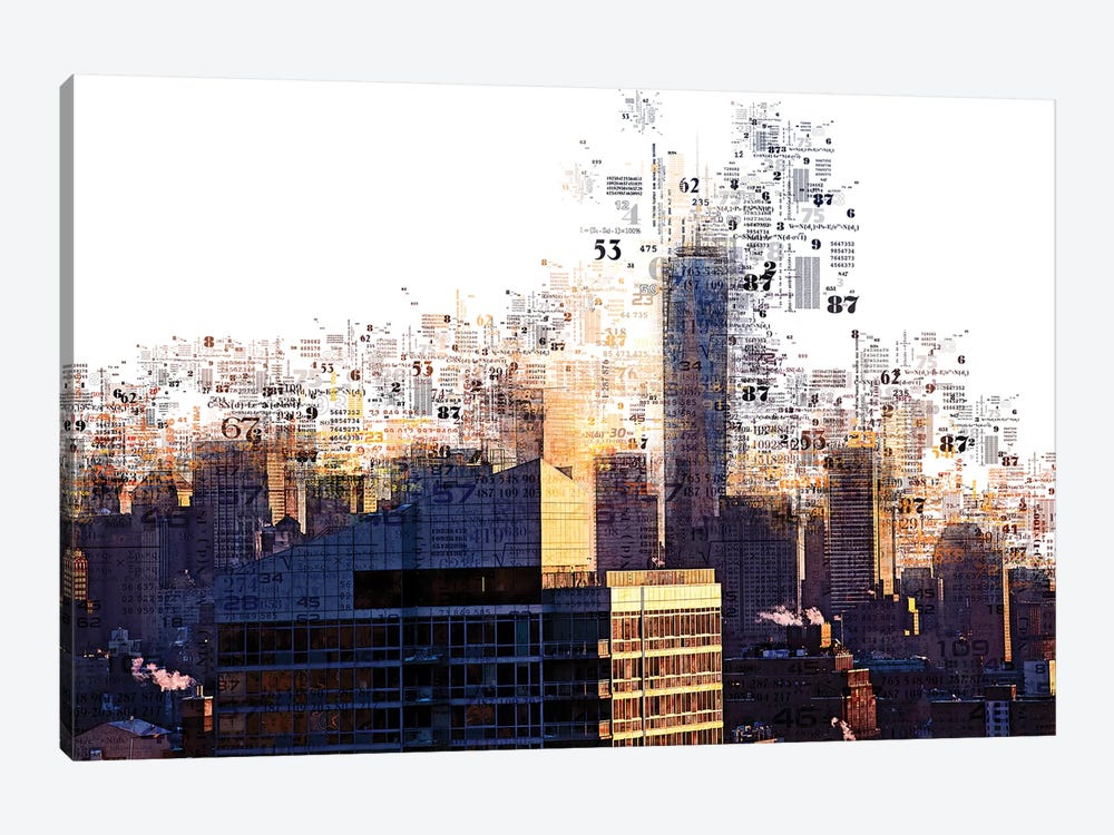 Numbers Collection - Ny Skyscrapers by Philippe Hugonnard 1-piece Canvas Art