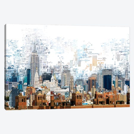 Numbers Collection - Manhattan Line Canvas Print #PHD2032} by Philippe Hugonnard Canvas Artwork