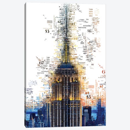 Numbers Collection - Empire State Canvas Print #PHD2035} by Philippe Hugonnard Canvas Print
