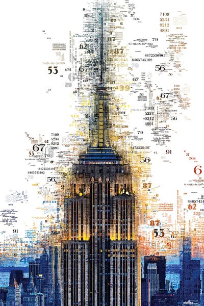 Empire State Building: Numbers Collection - Empire State by Philippe Hugonnard