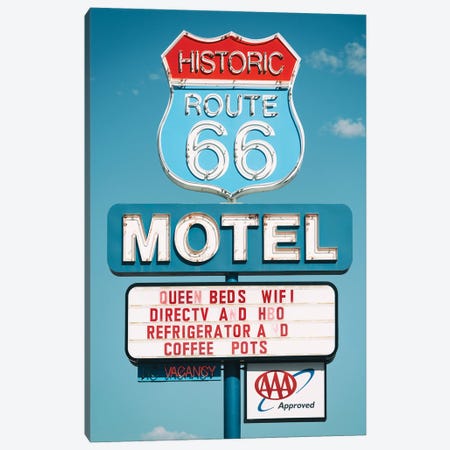 American West - Motel 66 Canvas Print #PHD2041} by Philippe Hugonnard Canvas Art Print