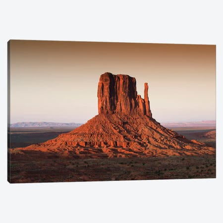 American West - Sunset Red Rock Canvas Print #PHD2047} by Philippe Hugonnard Canvas Artwork