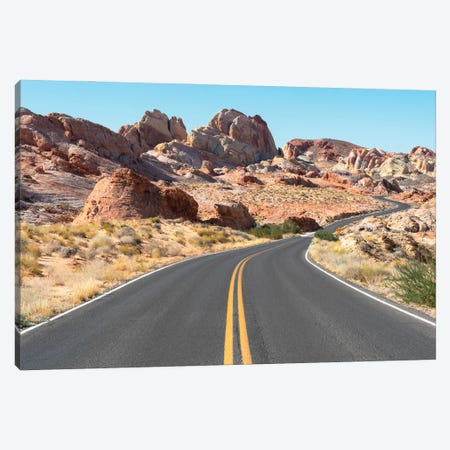 American West - On The Road Canvas Print #PHD2056} by Philippe Hugonnard Canvas Print