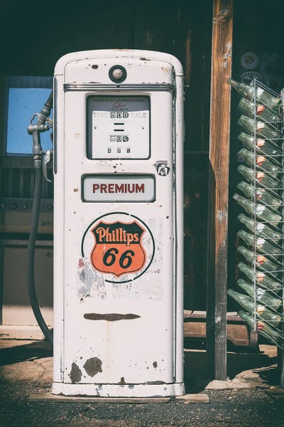 Route 66: American West - Gas Station Premium 66 by Philippe Hugonnard