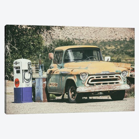 American West - Old Chevy Canvas Print #PHD2070} by Philippe Hugonnard Canvas Wall Art