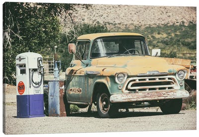 American West - Old Chevy Canvas Art Print - Chevrolet