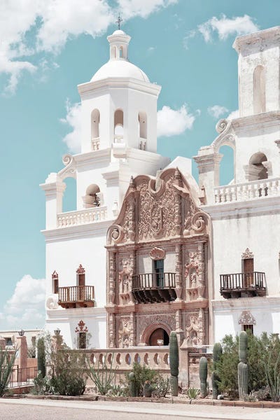 American West - White Church by Philippe Hugonnard canvas print