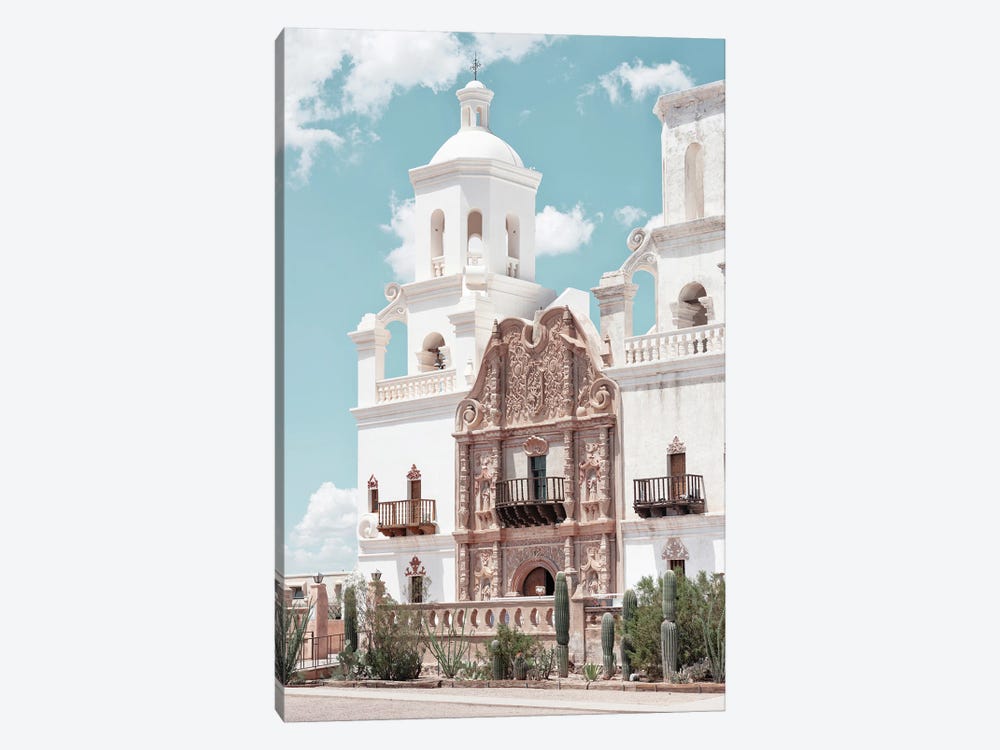 American West - White Church by Philippe Hugonnard 1-piece Canvas Art Print