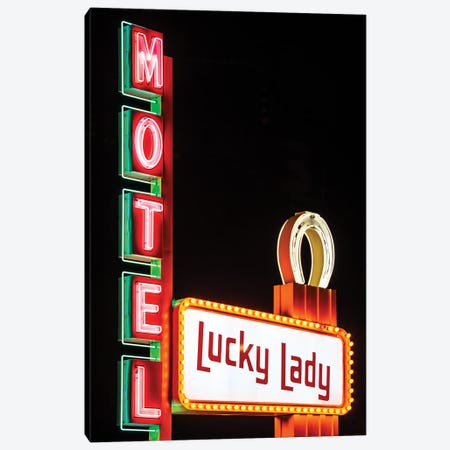 American West - Motel Lucky Lady Canvas Print #PHD2126} by Philippe Hugonnard Canvas Print