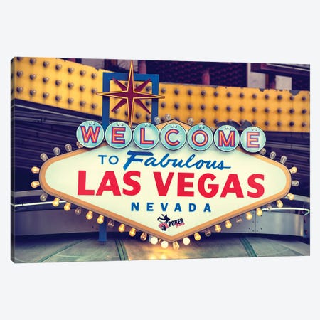 American West - Welcome To Vegas Nevada Canvas Print #PHD2127} by Philippe Hugonnard Canvas Art Print