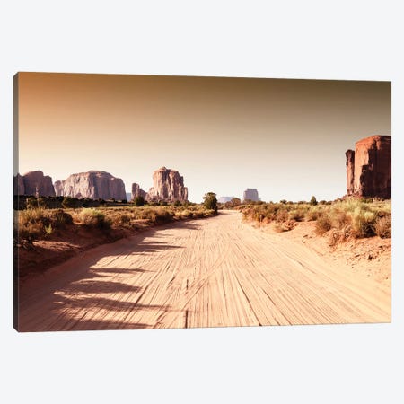 American West - Desert Road Canvas Print #PHD2133} by Philippe Hugonnard Art Print