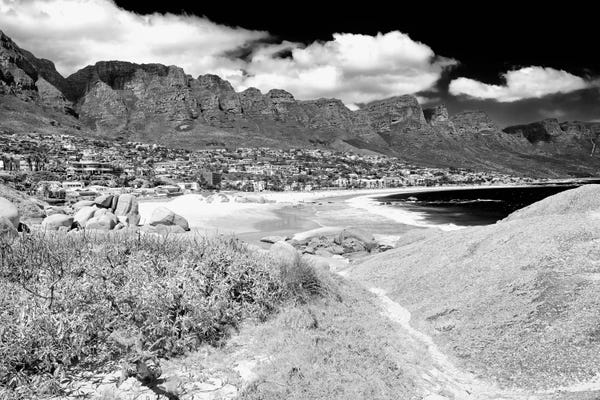 Black & White Cityscapes: The Twelve Apostles, Camps Bay  by Philippe Hugonnard