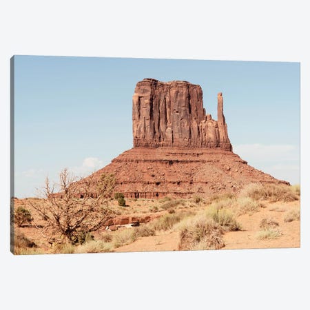 American West - West Butte Monument Valley Canvas Print #PHD2140} by Philippe Hugonnard Canvas Wall Art