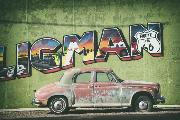 Route 66: American West - Us 66 Classic Car by Philippe Hugonnard