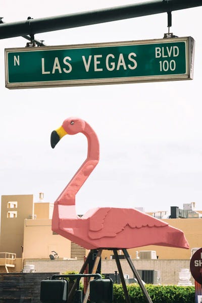 American West - Las Vegas Boulevard by Philippe Hugonnard canvas print