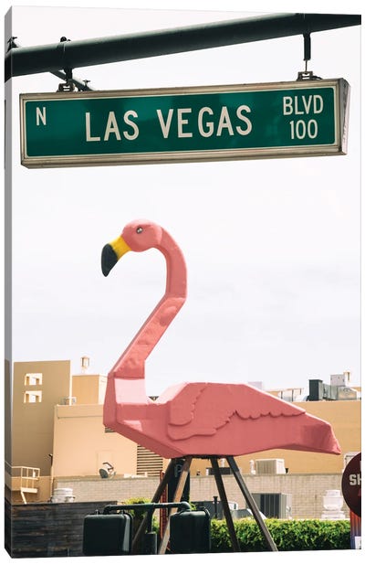 American West - Las Vegas Boulevard Canvas Art Print - Novelty City Scenes