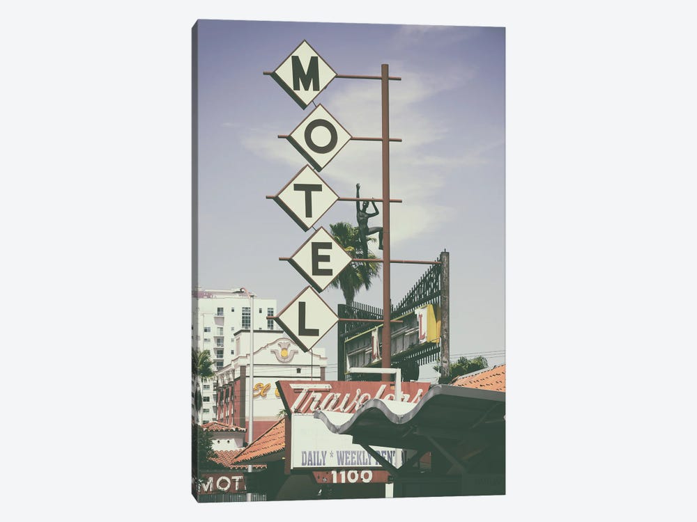 American West - Retro Vegas Motel by Philippe Hugonnard 1-piece Art Print