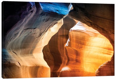 American West - Abstract Shapes Antelope Canyon Canvas Art Print