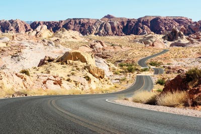 American West - Fire Valley Road by Philippe Hugonnard canvas print