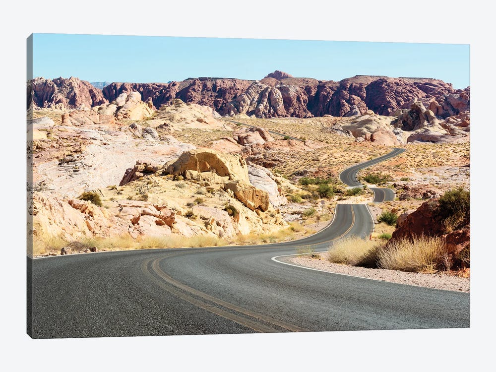 American West - Fire Valley Road by Philippe Hugonnard 1-piece Art Print