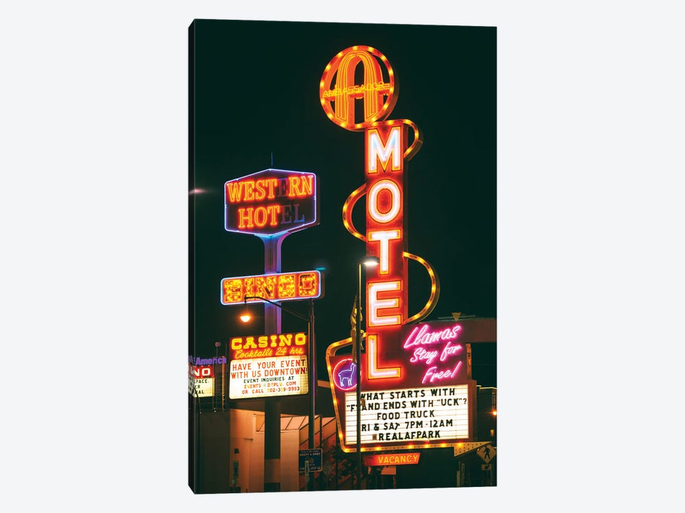 American West - Casino Motel Vegas by Philippe Hugonnard 1-piece Art Print