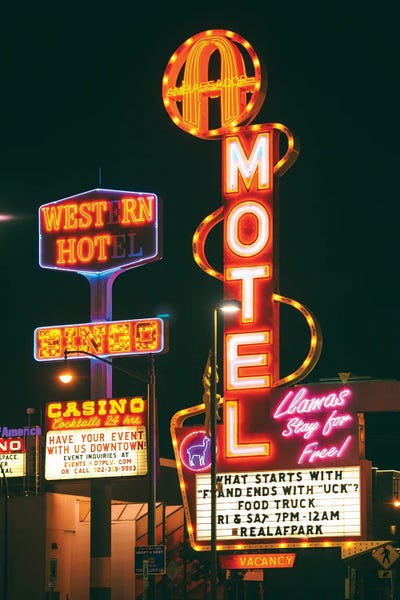 Las Vegas: American West - Casino Motel Vegas by Philippe Hugonnard