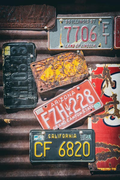 Signs: American West - License Plates by Philippe Hugonnard
