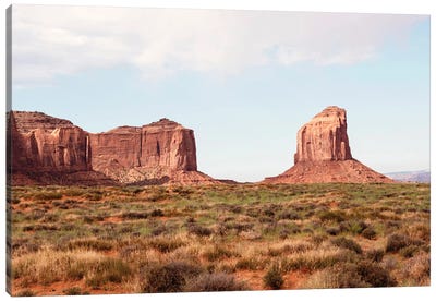 American West - Monument Valley Landscape Canvas Art Print - Valley Art