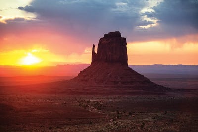 American West - Sunrise Over The Monument Valley by Philippe Hugonnard art print