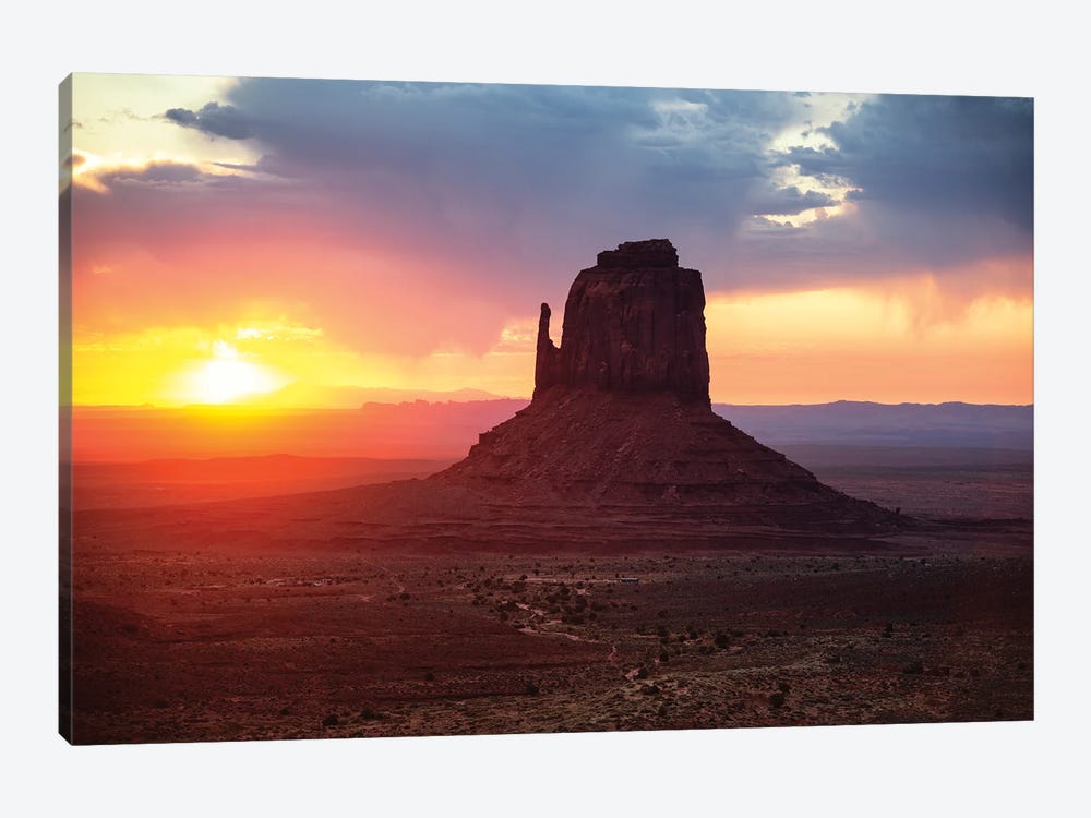 American West - Sunrise Over The Monument Valley by Philippe Hugonnard 1-piece Canvas Art