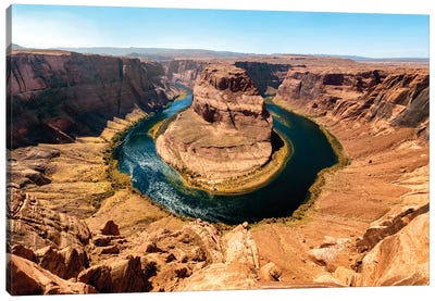 American West - Horseshoe Bend Canvas Art Print - Grand Canyon National Park Art